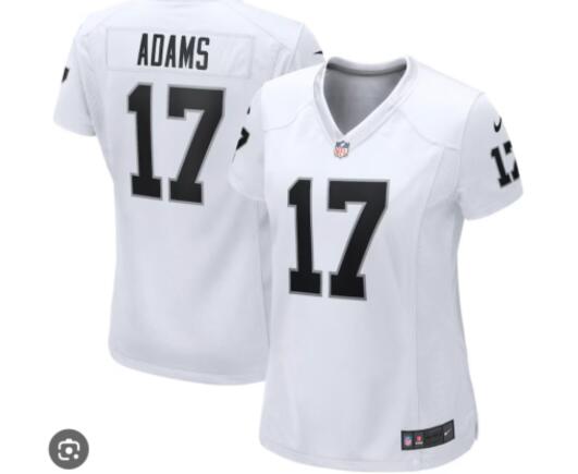 Women Las Vegas Raiders #17 Davante Adams Nike white Game NFL Jersey
